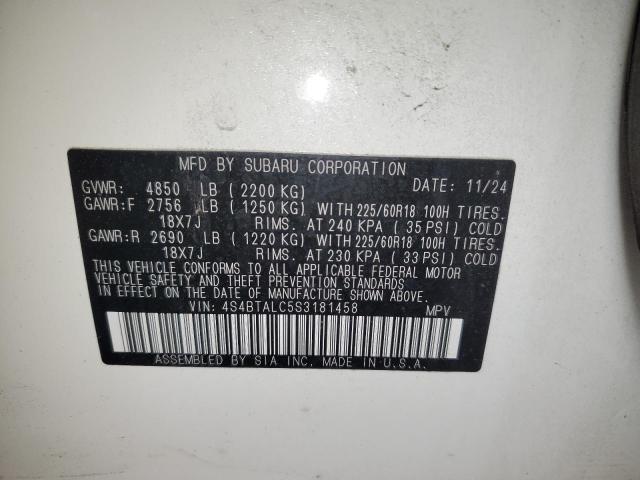 2025 SUBARU OUTBACK ON #3282404274