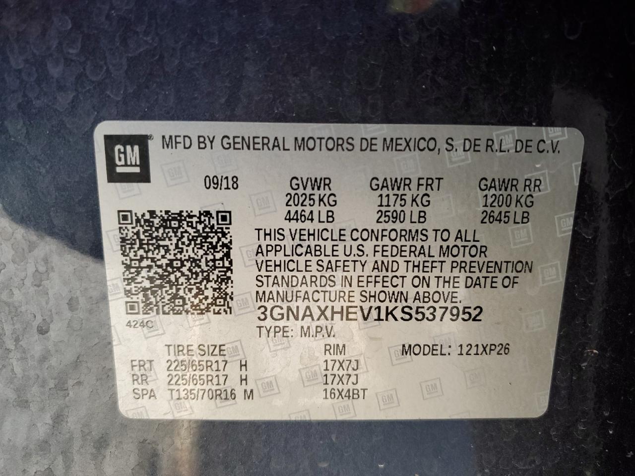 CHEVROLET EQUINOX LS