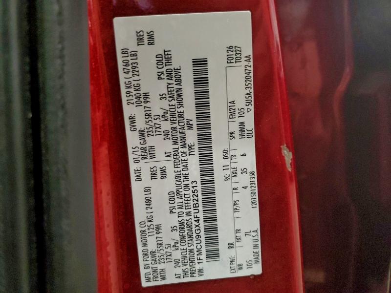 2015 FORD ESCAPE SE #3301724368