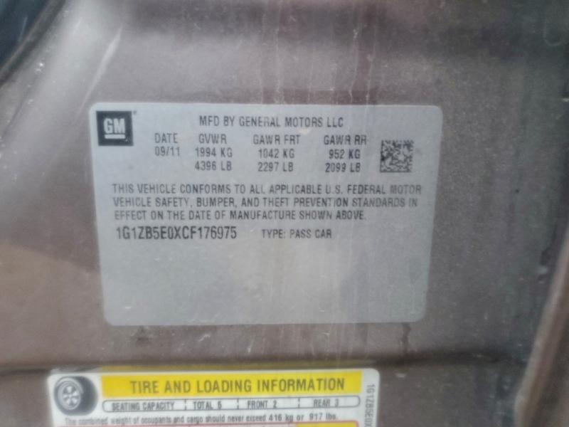 2012 CHEVROLET MALIBU LS #3301687638