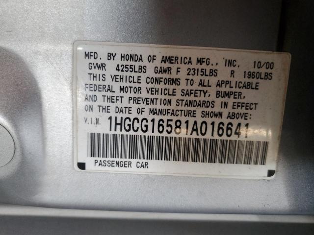 2001 HONDA ACCORD EX #3298045161