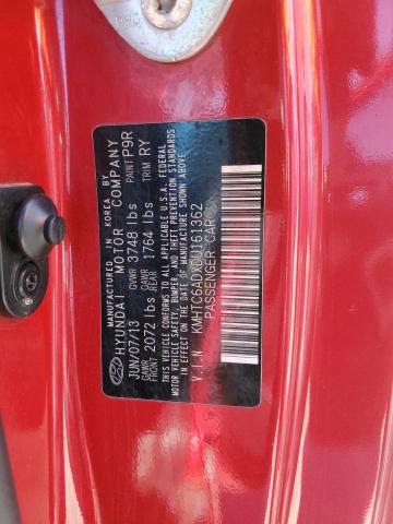 2013 HYUNDAI VELOSTER - KMHTC6ADXDU161362