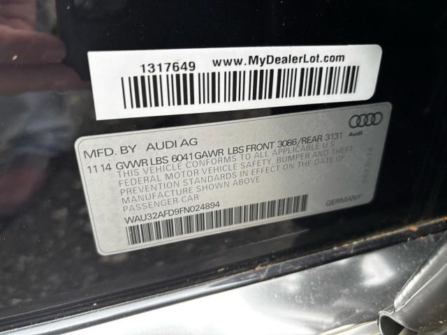 2015 AUDI A8 L QUATT WAU32AFD9FN024894