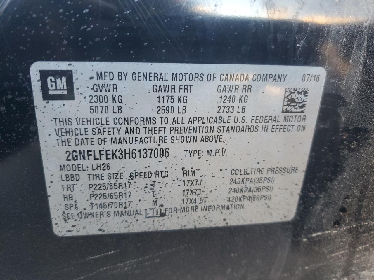 CHEVROLET EQUINOX LT