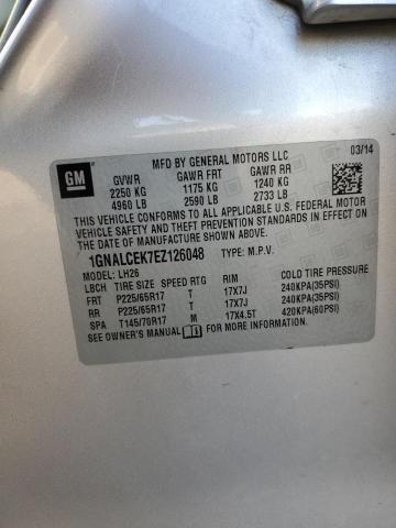 2014 CHEVROLET EQUINOX LT #3297346754