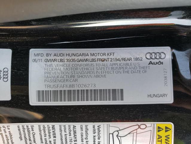 2011 AUDI TT PREMIUM #3301791375