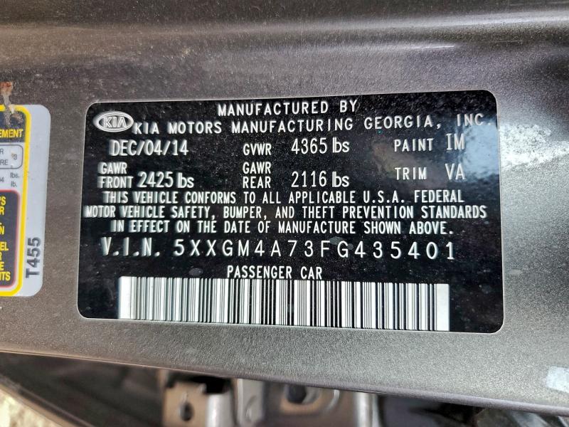 2015 KIA OPTIMA LX #3302735019