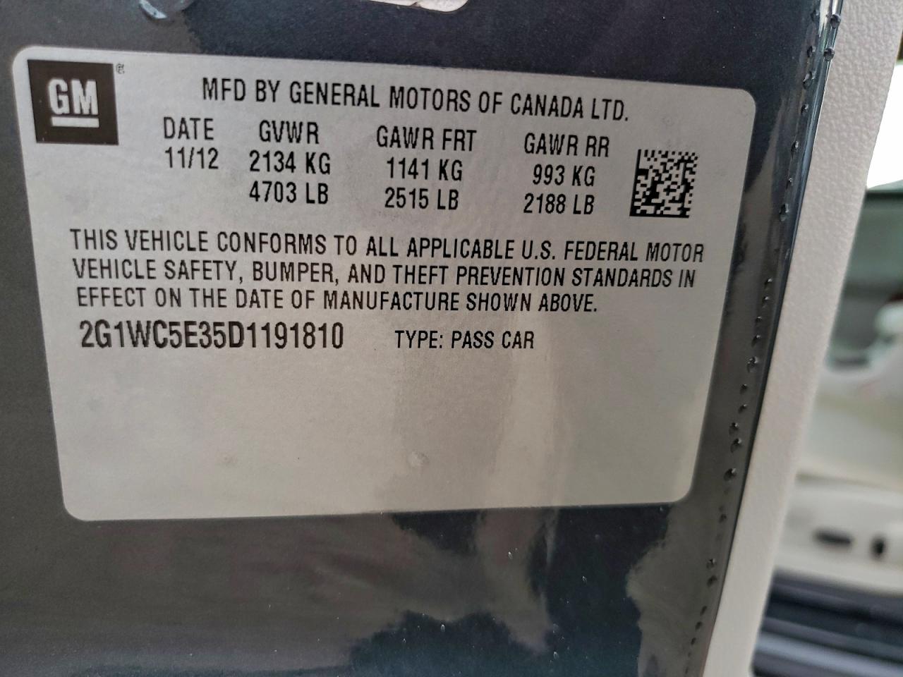 Lot #3301782393 2013 CHEVROLET IMPALA LTZ