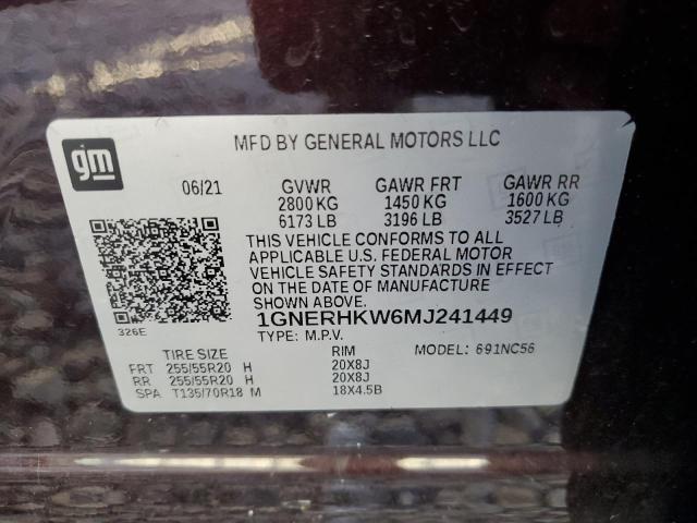 2021 CHEVROLET TRAVERSE L #3301748328