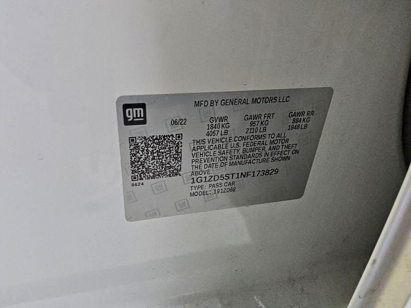 2022 CHEVROLET MALIBU LT #3303670937