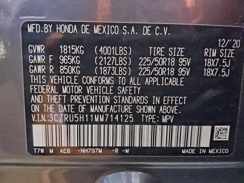 2021 HONDA HR-V SPORT #3304637960