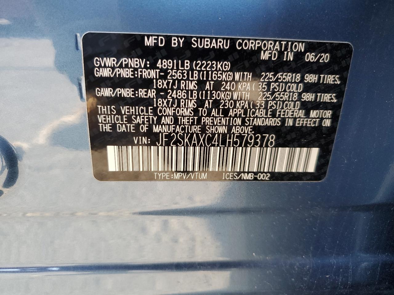 SUBARU FORESTER TOURING