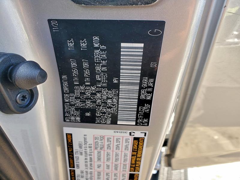 2021 TOYOTA 4RUNNER SR #3303959740