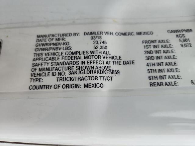 2019 FREIGHTLINER CASCADIA 1 #3285637316