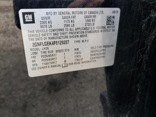 2015 CHEVROLET EQUINOX LT #3290374781