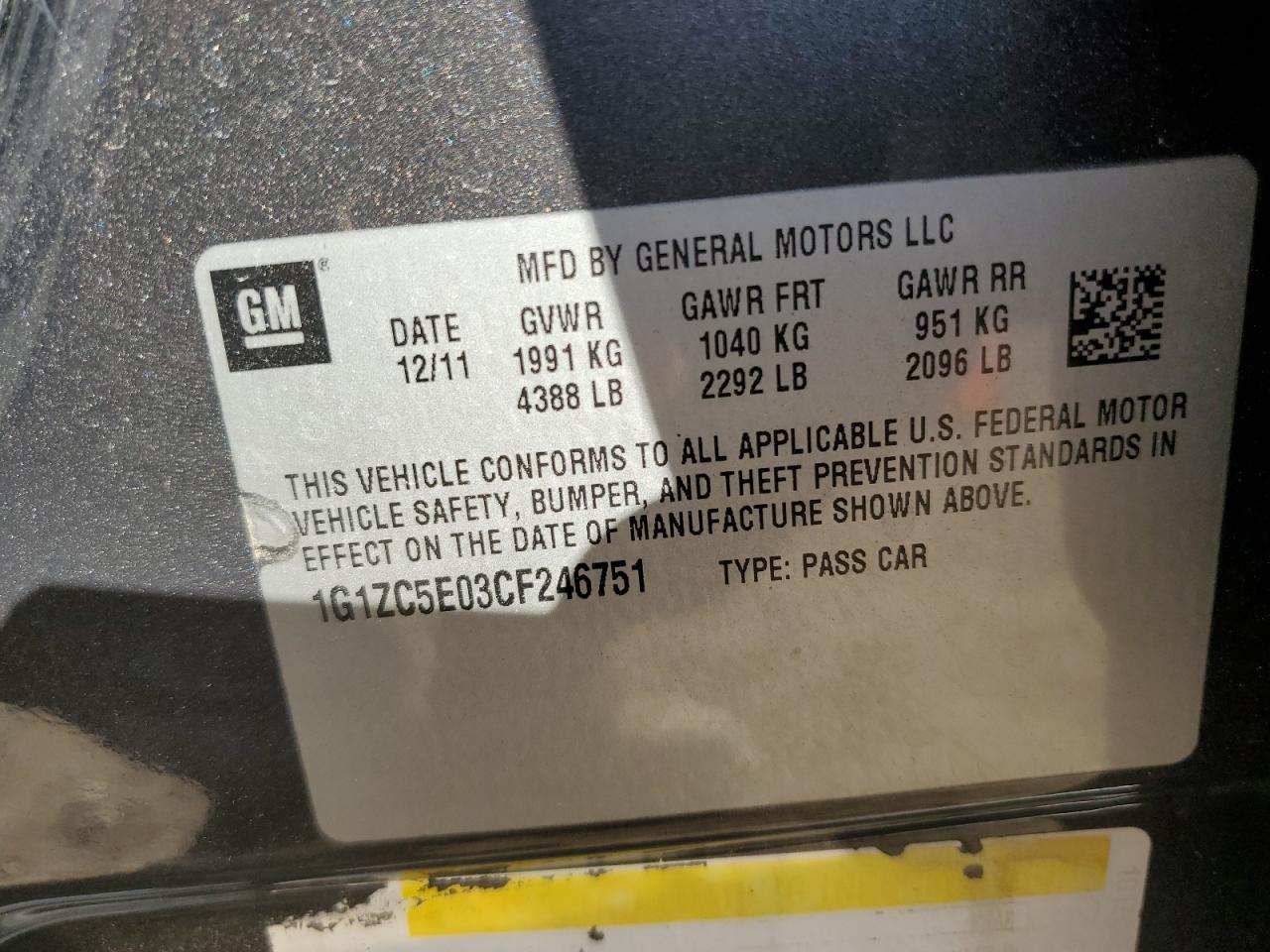 CHEVROLET MALIBU 1LT