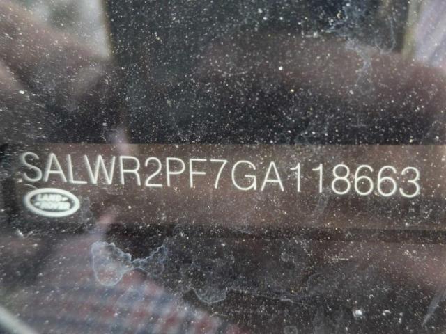 2016 LAND ROVER RANGE ROVE #3292557705