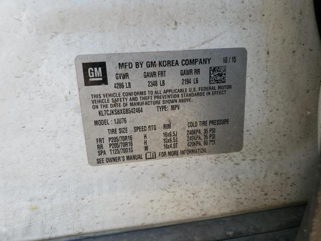 2016 CHEVROLET TRAX LS - KL7CJKSBXGB542464