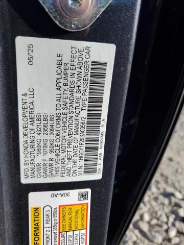 2025 HONDA ACCORD LX #3302879914