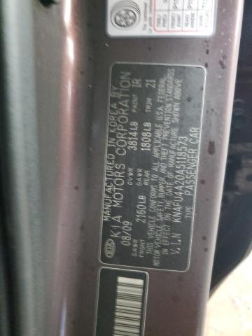 2010 KIA FORTE EX #3291340169