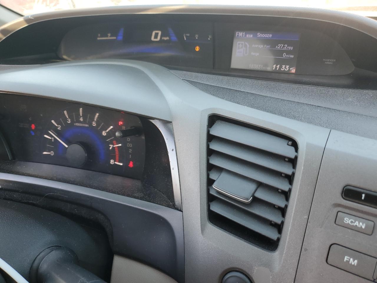 Lot #3308407317 2012 HONDA CIVIC LX