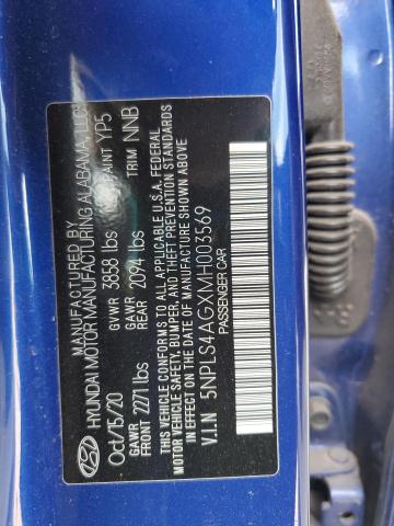 2021 HYUNDAI ELANTRA SE - 5NPLS4AGXMH003569