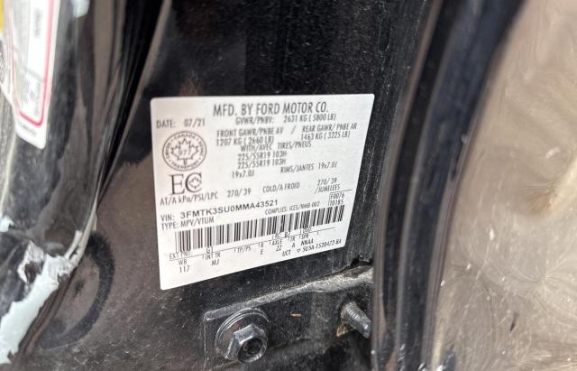 2021 FORD MUSTANG MA - 3FMTK3SU0MMA43521