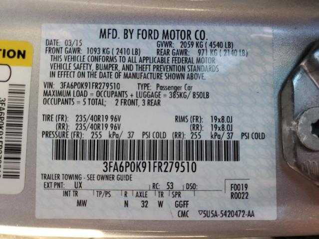 2015 FORD FUSION TIT #3297076498