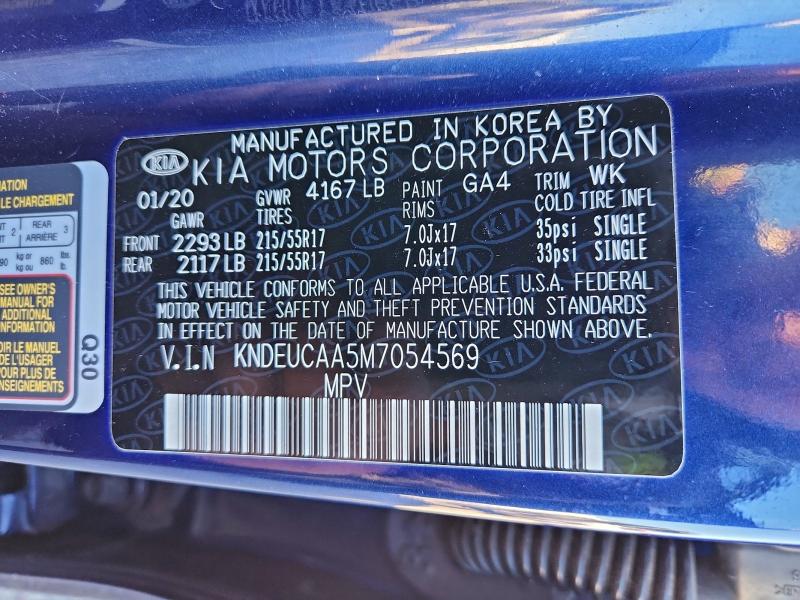 2021 KIA SELTOS S #3302152168