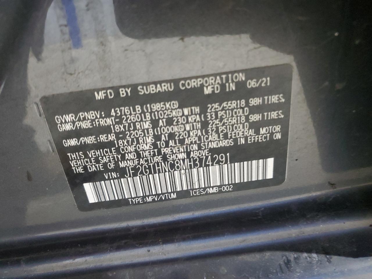 SUBARU CROSSTREK LIMITED