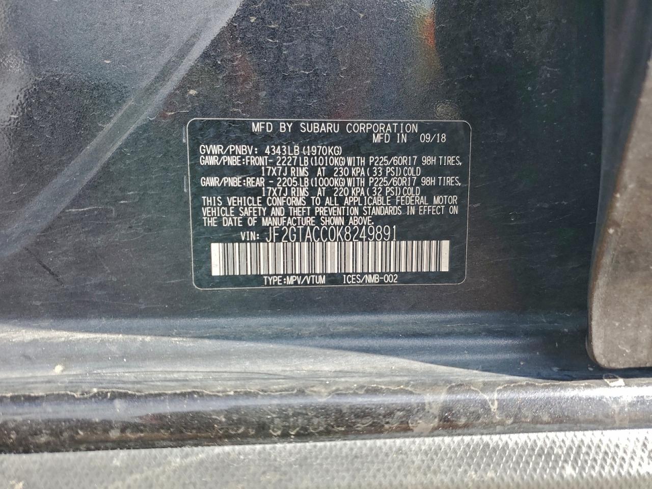 SUBARU CROSSTREK PREMIUM