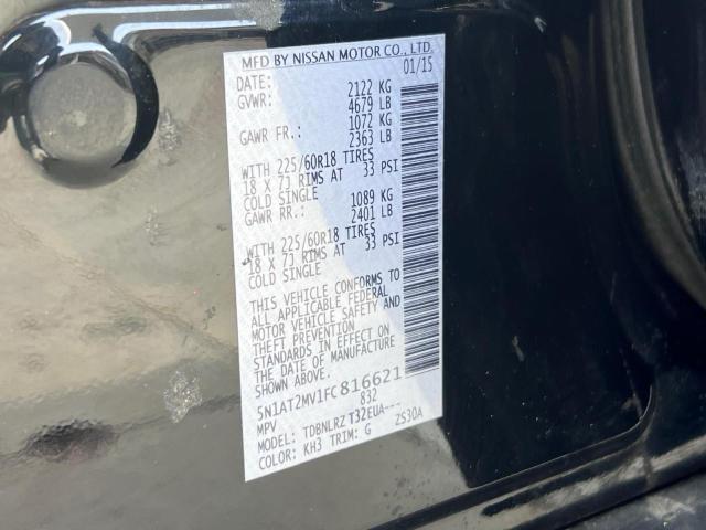 2015 NISSAN ROGUE S #3282361304