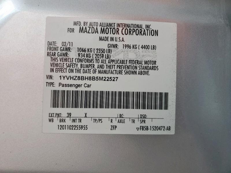 2011 MAZDA 6 I #3305962809