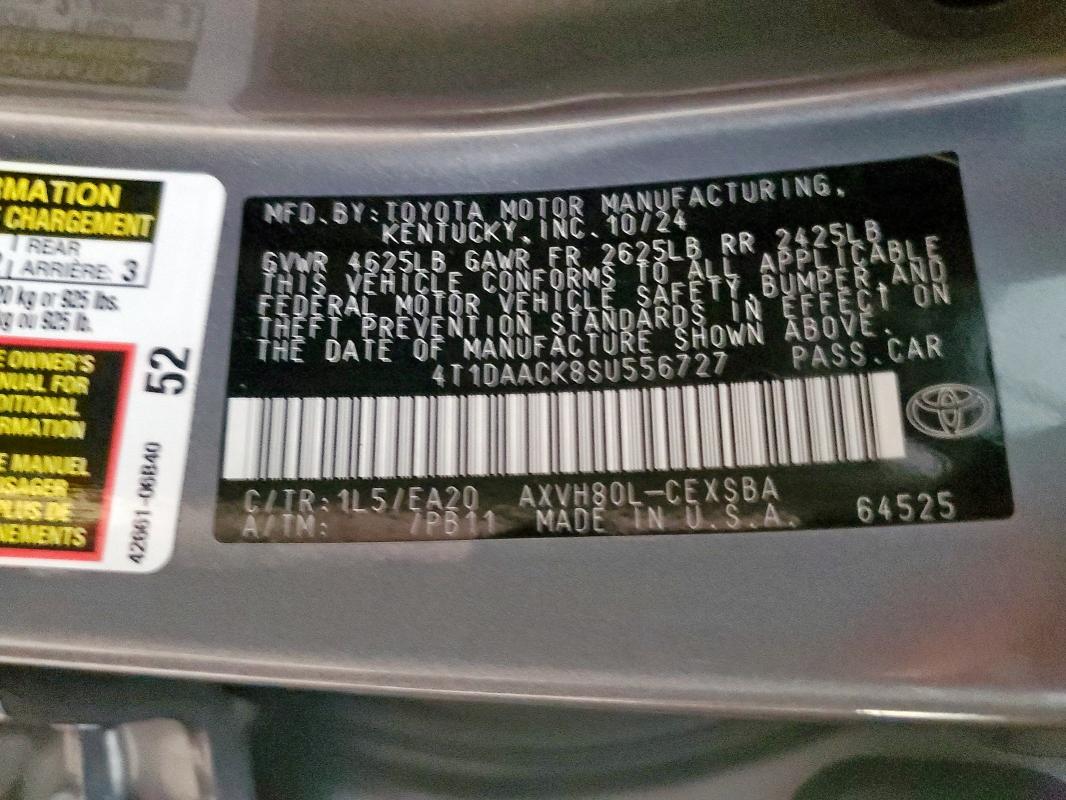 2025 TOYOTA CAMRY XSE #3305608751