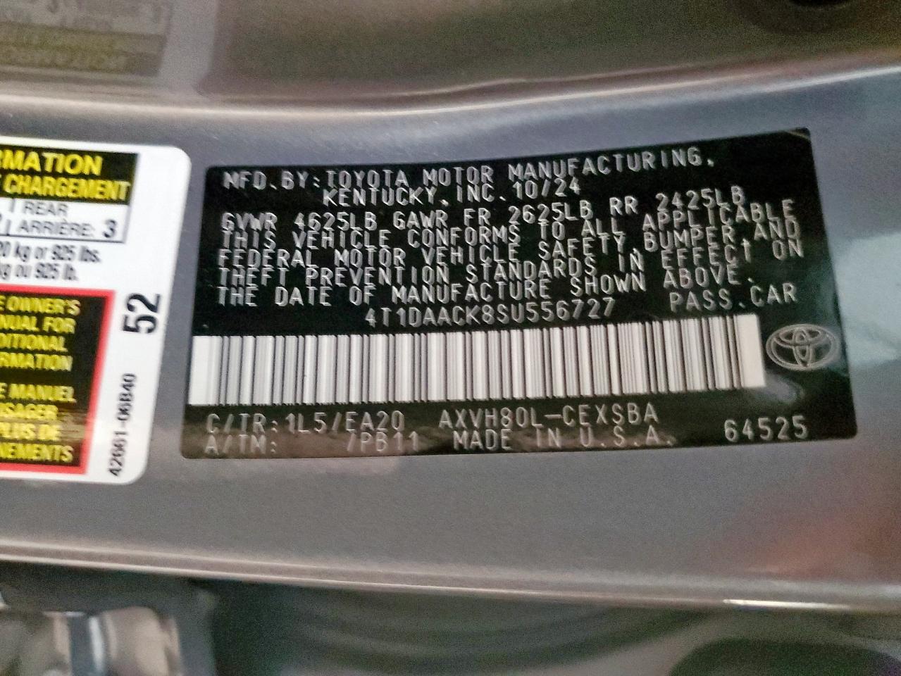 Lot #3305608751 2025 TOYOTA CAMRY XSE