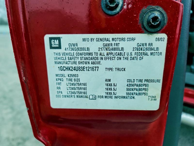 2003 CHEVROLET SILVERADO #3304523509