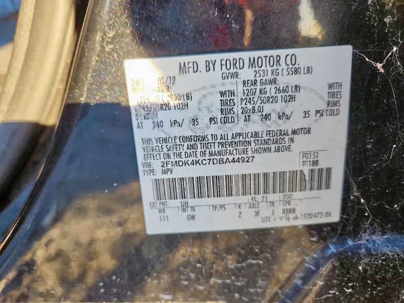 2013 FORD EDGE LIMIT #3284643387