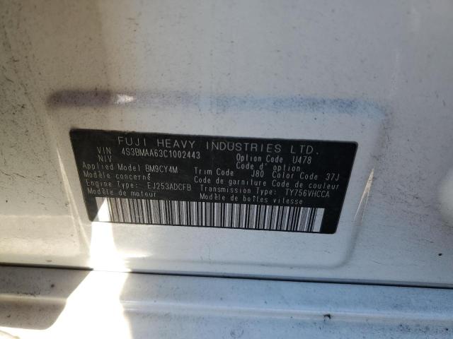 2012 SUBARU LEGACY 2.5 #3293441457