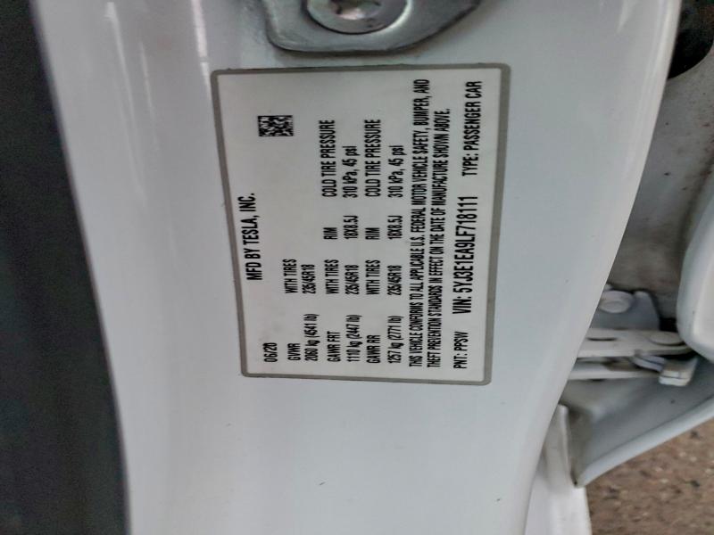 2020 TESLA MODEL 3 #3302667021