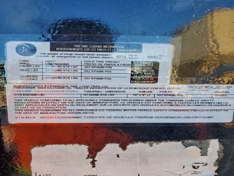 2025 LOAD TRAIL UNKNOWN #3286599164