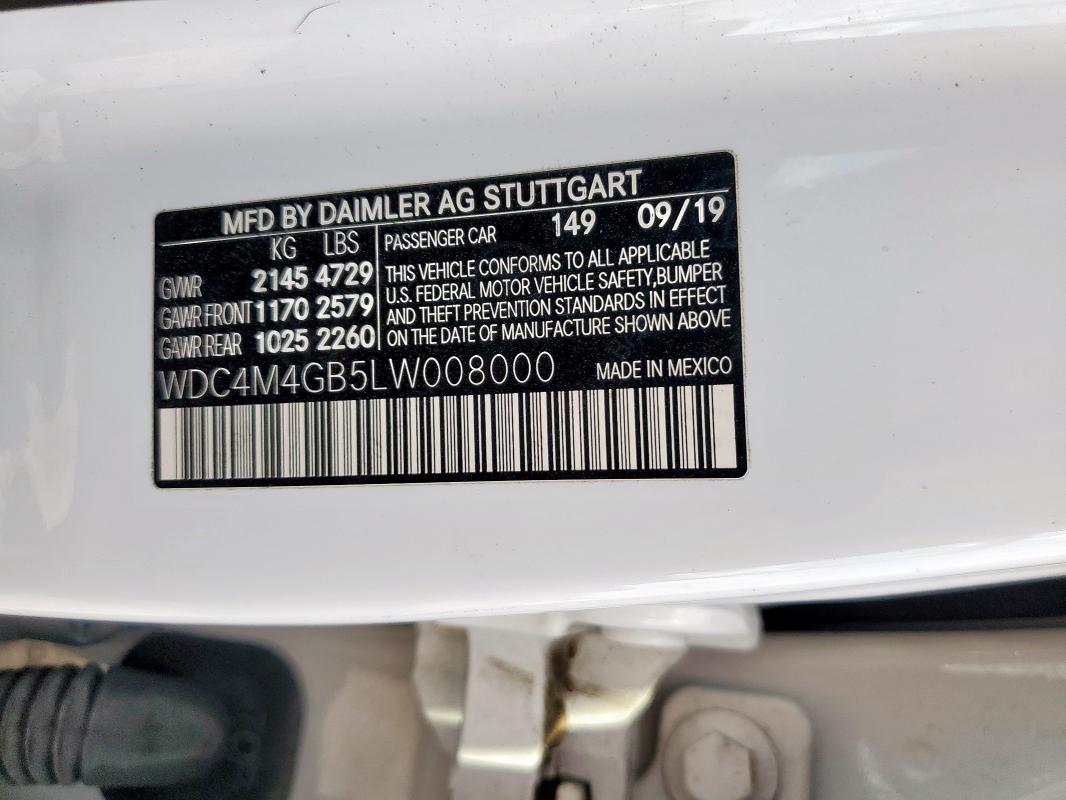 2020 MERCEDES-BENZ GLB 250 #3293272424