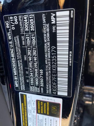 2019 MERCEDES-BENZ GLS 63 AMG #3285536289