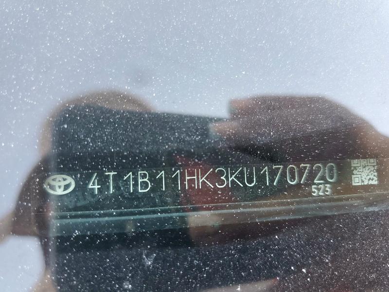 2019 TOYOTA CAMRY L - 4T1B11HK3KU170720