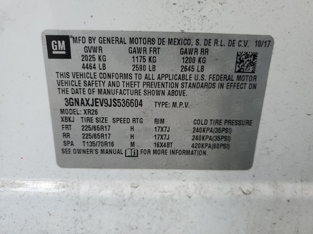 CHEVROLET EQUINOX LT