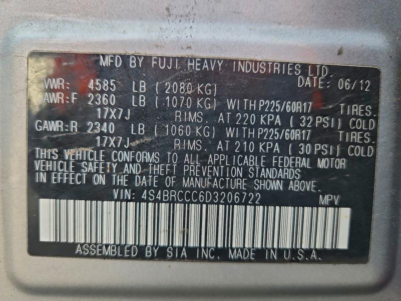 2013 SUBARU OUTBACK 2. #3303053652