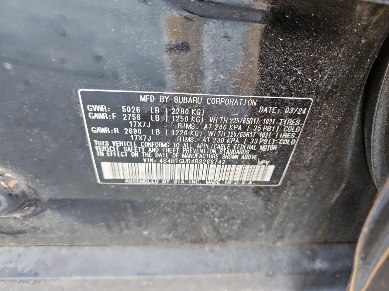 SUBARU OUTBACK WILDERNESS