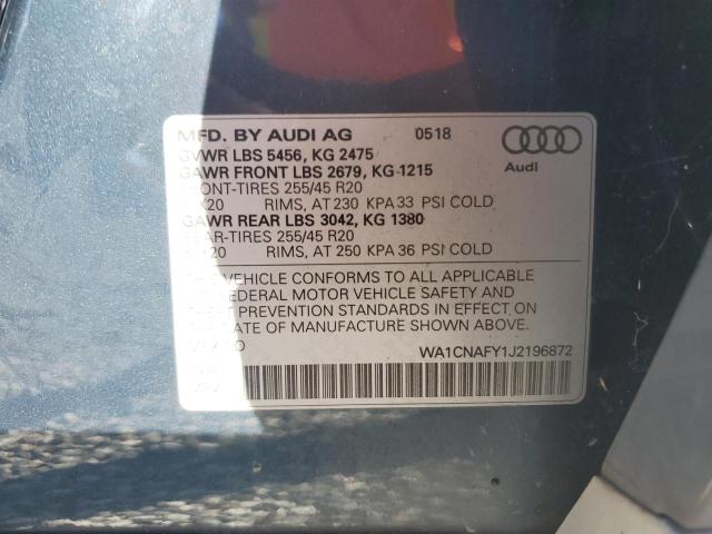2018 AUDI Q5 PRESTIG - WA1CNAFY1J2196872