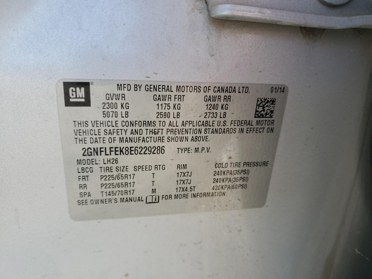 CHEVROLET EQUINOX LT