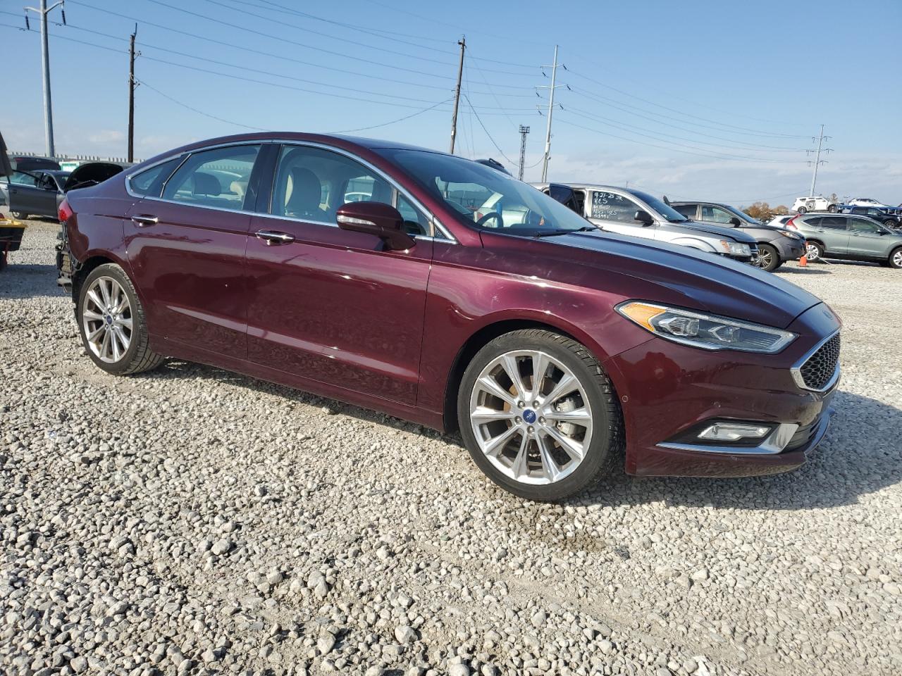 Lot #3303574938 2017 FORD FUSION TIT