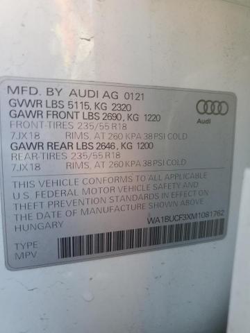 2021 AUDI Q3 PREMIUM #3303749417
